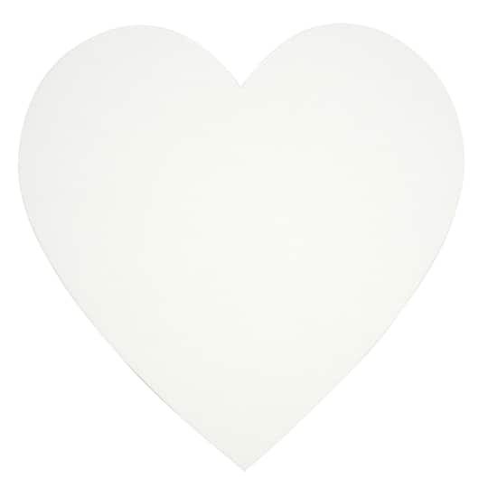 12 Packs: 2 ct. (24 total) 10&#x22; x 10&#x22; Heart Shape Canvas by Creatology&#x2122;